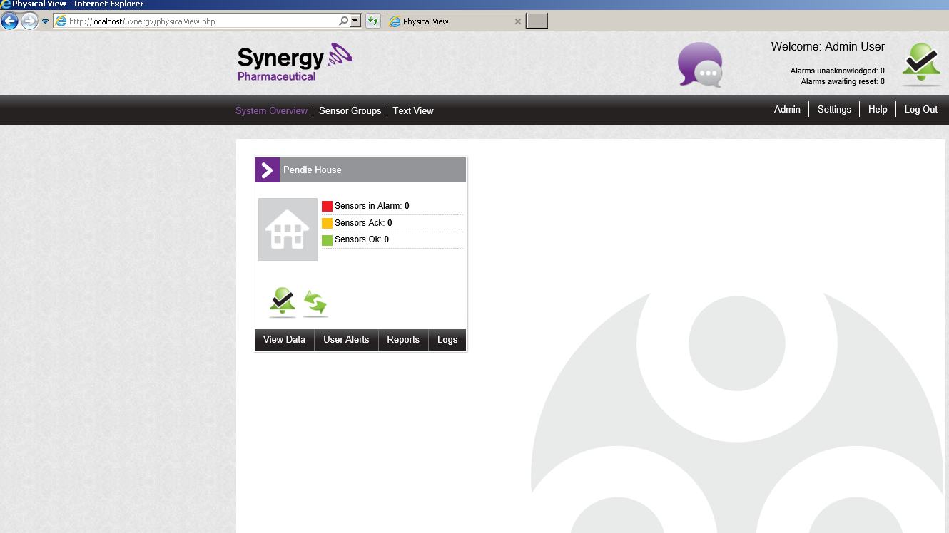 Synergy Opening Screen