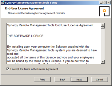 Synergy Remote Management Tools EULA