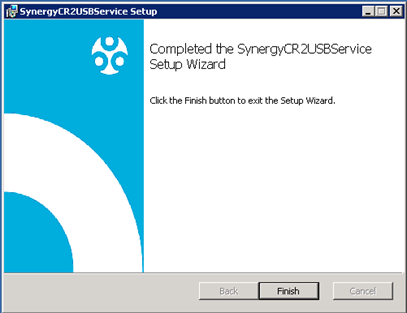 SynergyCR2USBService Completed Wizard