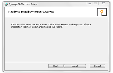 SynergySR2Service Setup Ready to Install2