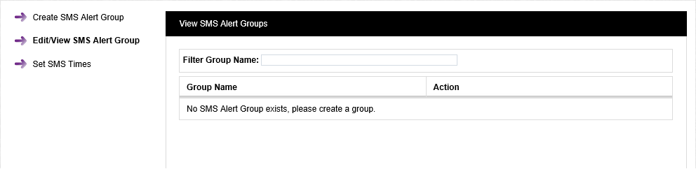 Editing-Viewing SMS Groups