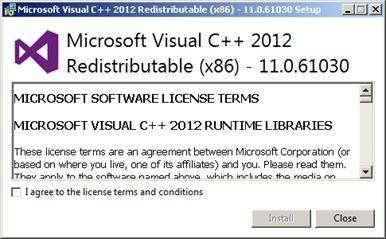 Microsoft Visual C++ 2012 Redistributable (x86)