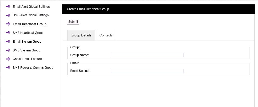 Create Email Heartbeat Group