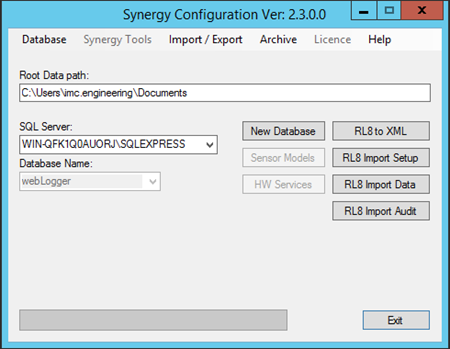 Synergy Configuration Ver Winodw 3